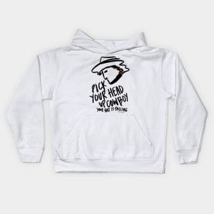 Pick Your Head Up - Black Kids Hoodie